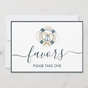 Carte Symbole de mariage blanc et marine
