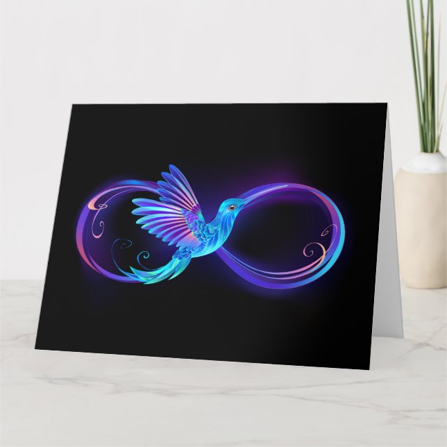 Carte Symbole de Neon Infinity par Glowing Hummingbird (Devant)
