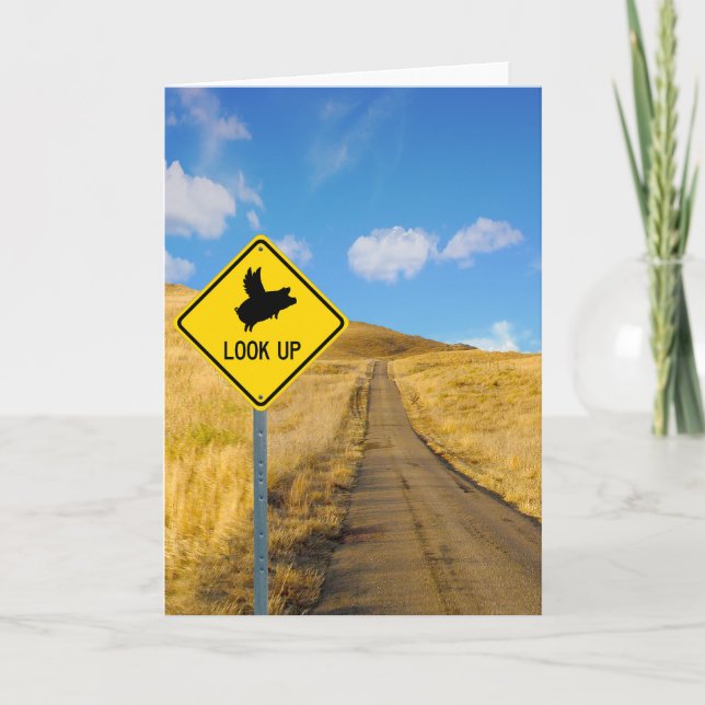 Carte Symbole de porc volant (Devant)