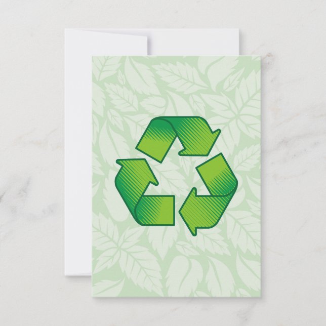 Carte Symbole de recyclage (Devant)