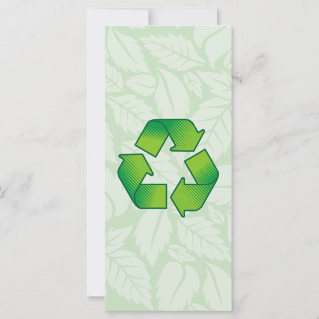 Carte Symbole de recyclage (Devant)