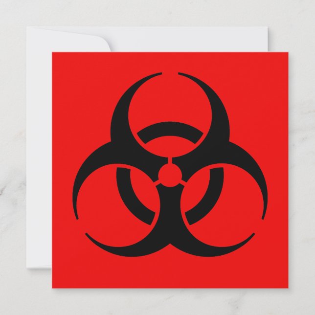 Carte Symbole de risque biologique (Devant)