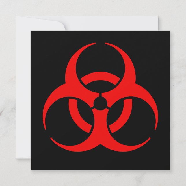 Carte Symbole de risque biologique (Devant)
