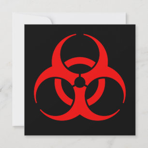 Carte Symbole de risque biologique