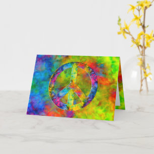 Carte Symbole des signes de paix [Atomic Cravate-Dye] Co