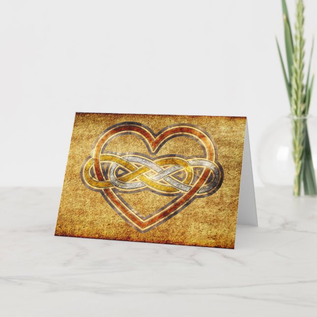 Carte Symbole double infini Coeur BiColor (Devant)