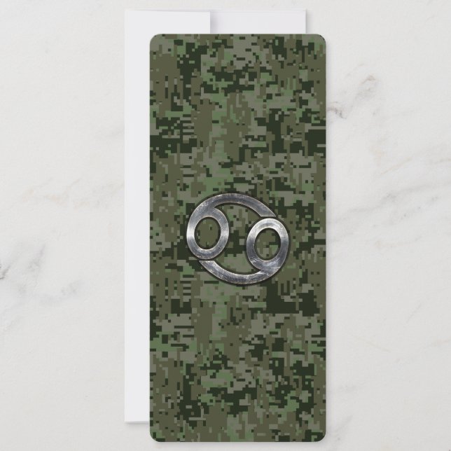 Carte Symbole du cancer du zodiaque sur la caméra numéri (Devant)