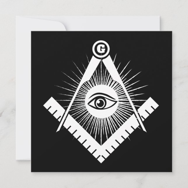 Carte Symbole franc-maçonnerie (Devant)