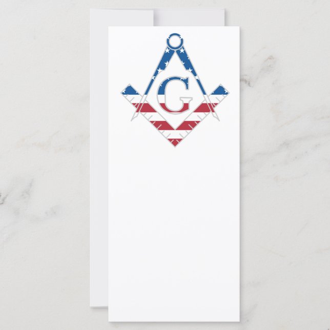 Carte Symbole Freemasonic des États-Unis (Devant)