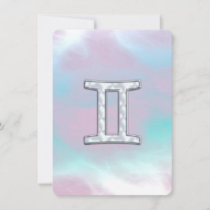 Carte Symbole Gemini Zodiac