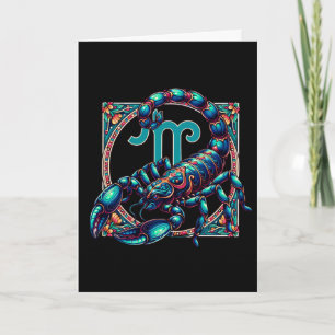 Carte Symbole Horoscope Scorpio Astrologie Anniversaire