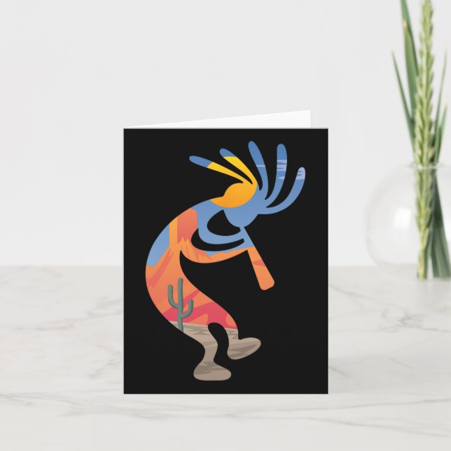 Carte Symbole Kokopelli du sud-ouest des États-Unis (Devant)
