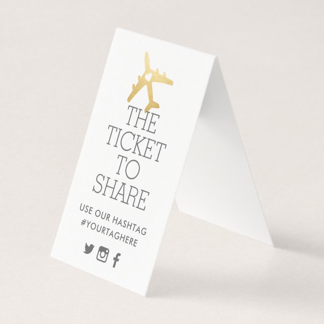 Carte-symbole Mariage de thème Voyage d'avion (Front)