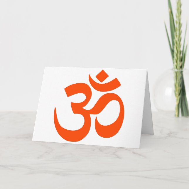 Carte Symbole Om indien (Devant)