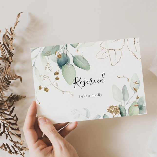 Carte SYMBOLE RÉSERVÉ D'Éucalyptus D'Or (Créateur téléchargé)