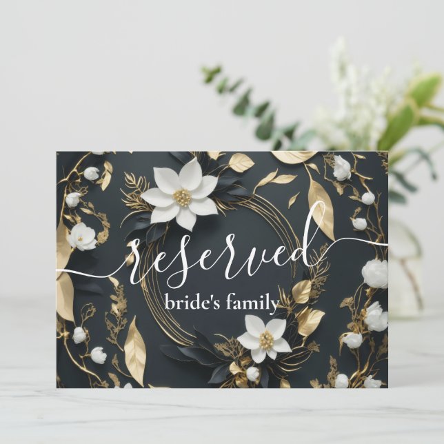 Carte Symbole réservé du Mariage de la couronne d'or bla (Debout devant)