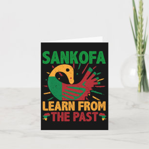 Carte Symbole Sankofa et Adinkra Ghana pour l'histoire d