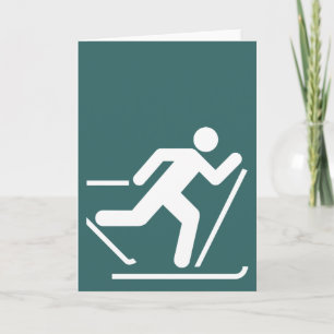 Carte symbole ski de fond