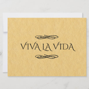 Carte SYMBOLE Viva LA Vida   Vie