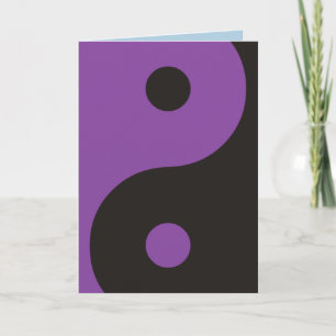 Carte Symbole Yin Yang - tatouage solide