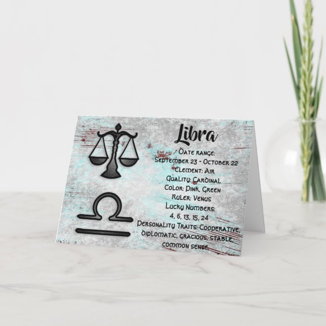 Carte SYMBOLE Zodiaque Librairie Astrologie Anniversaire (Devant)
