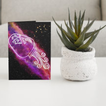 Symbole Zodiaque personnalisé Galaxy Aquarius Anni