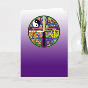 Carte Symboles de chant religieux d'unité