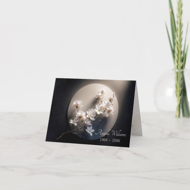 Carte Sympathe Merci Flower Dogwood (Devant)