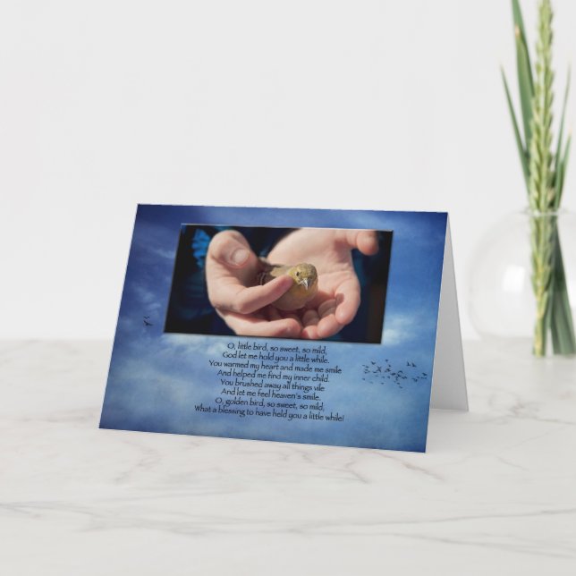 Carte Sympathie à la perte d'un enfant (Devant)