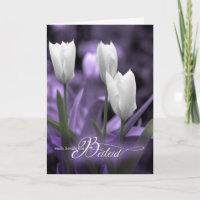 Sympathie allemande Condoléances Violet avec Tulip