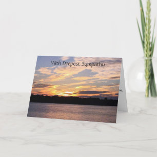 CARTE ***SYMPATHIE*** AVEC BEAU COUCHER DE SOLEIL SUR UN