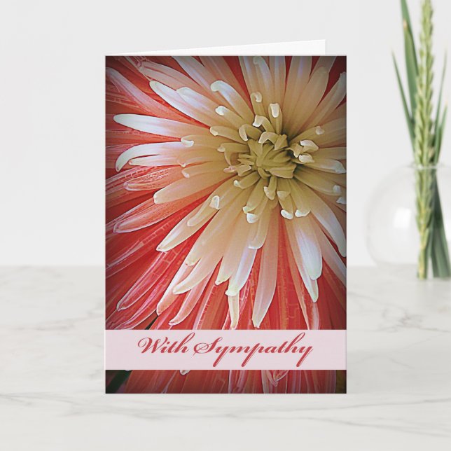 Carte Sympathie avec Fuji Mum en rose et blanc (Devant)