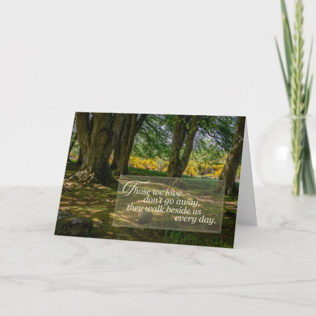 Carte Sympathie | Carte de voeux Serene Forest Gla (Devant)