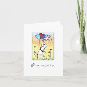 Carte Sympathie chien, Perte d'animal de compagnie