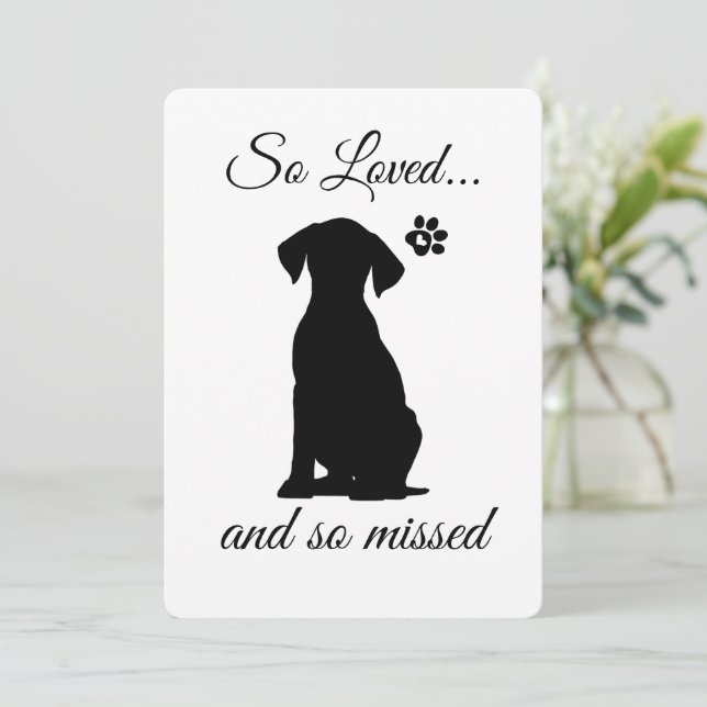 Carte Sympathie de chien imprimable - Téléchargeme (Debout devant)