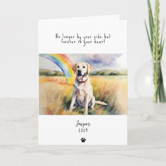 Carte Sympathie de chien, nom personnalisé. Carte