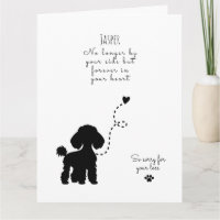Carte Sympathie de chien, nom personnalisé. Perte 