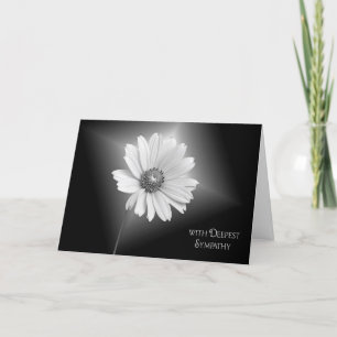 Carte Sympathie de la marguerite blanche
