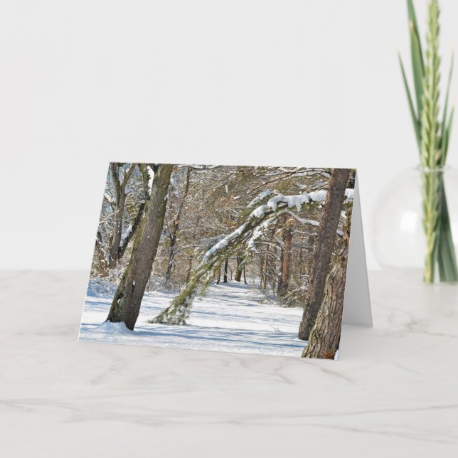 Carte Sympathie de la scène hivernale (Devant)