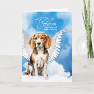 Carte Sympathie de l'animal de compagnie perte d'un Beag