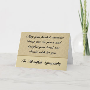 Carte Sympathie de mémoire fondue
