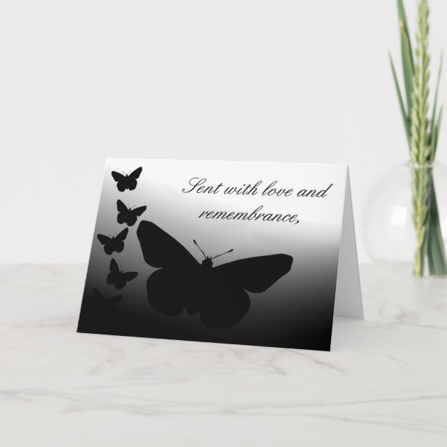Carte Sympathie de papillon (Devant)