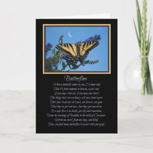 Carte Sympathie de transition des papillons spirituels