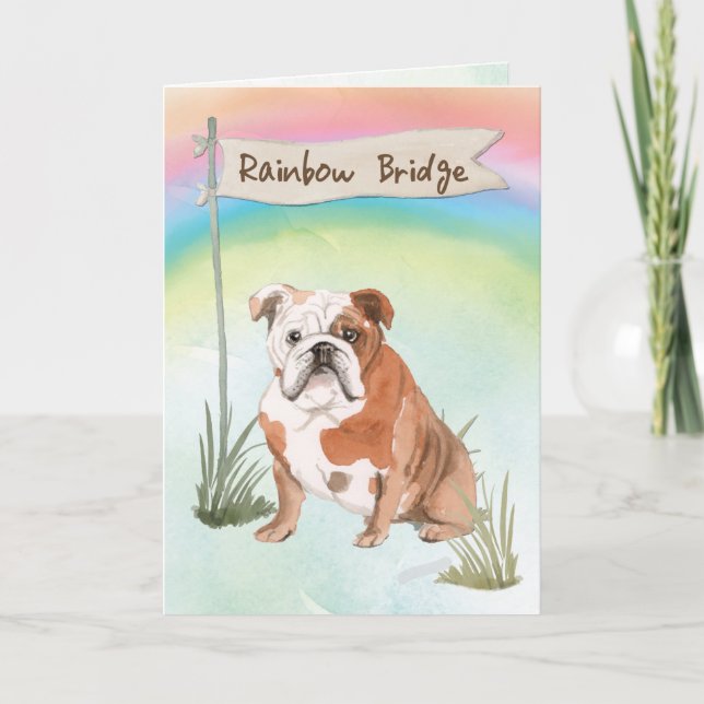 Carte Sympathie des animaux de compagnie de Bulldog angl (Devant)