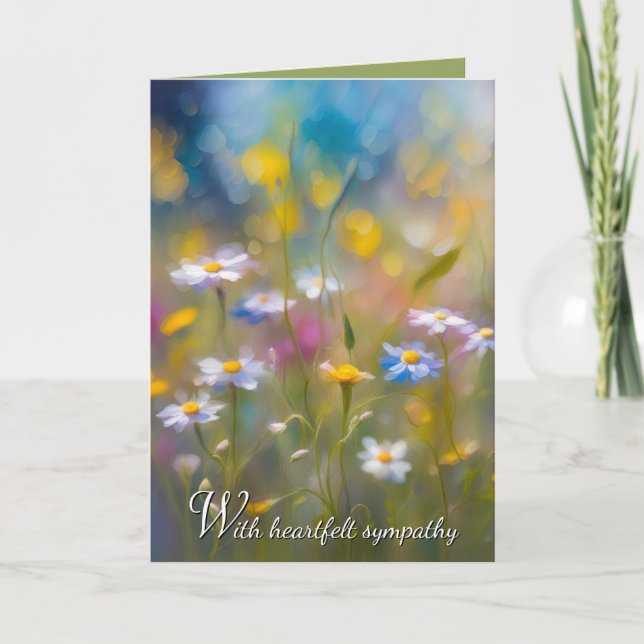 Carte Sympathie des Fleurs sauvages fantasques (Devant)