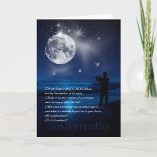 Carte Sympathie des musiciens masculins Plage Lune Chans