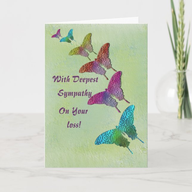 Carte Sympathie des papillons (Devant)