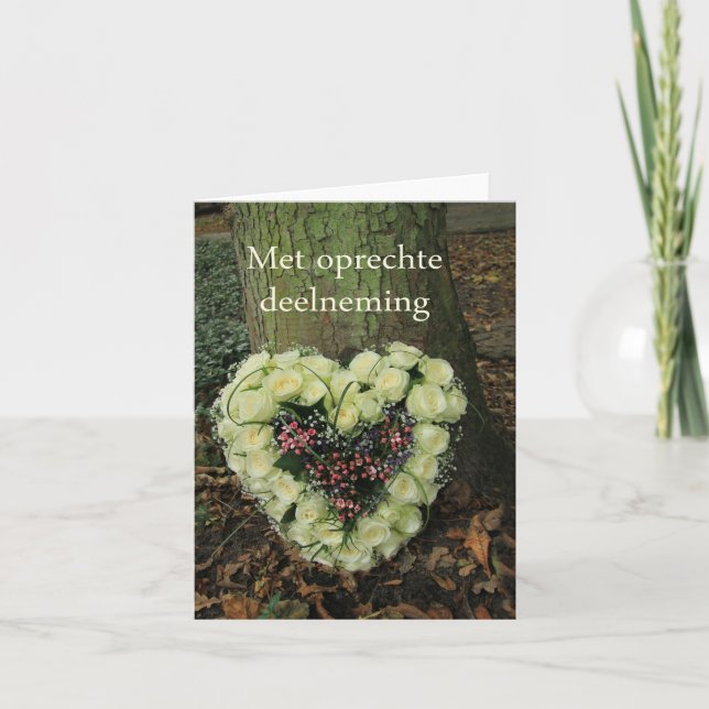 Carte sympathie des Pays-Bas - oprechte deelnememing (Devant)