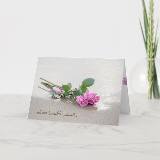Carte sympathie des roses de plage (Devant)
