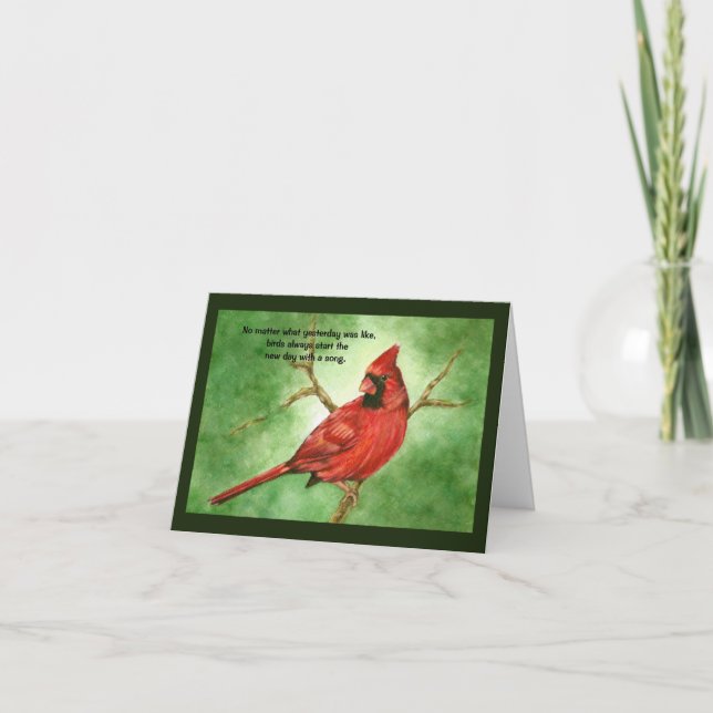 Carte Sympathie du cardinal rouge (Devant)